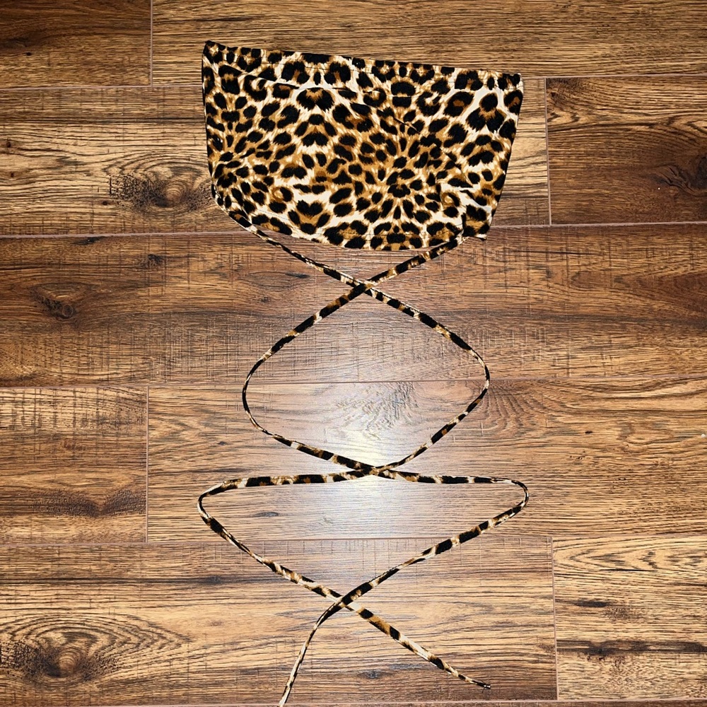 cheetah tube top